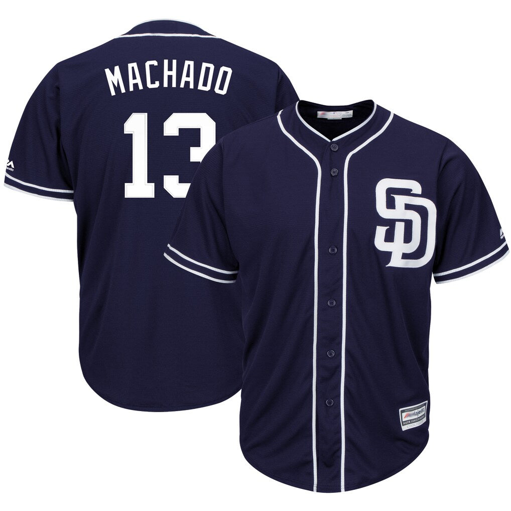 Friene S.Diego Padres #13 Manny Machado Player Navy Cool Base Game Stitched Jerseys