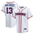 Friene S.Diego Padres #13 Manny Machado Player White 2026 World Classic Home Limited Stitched Jerseys