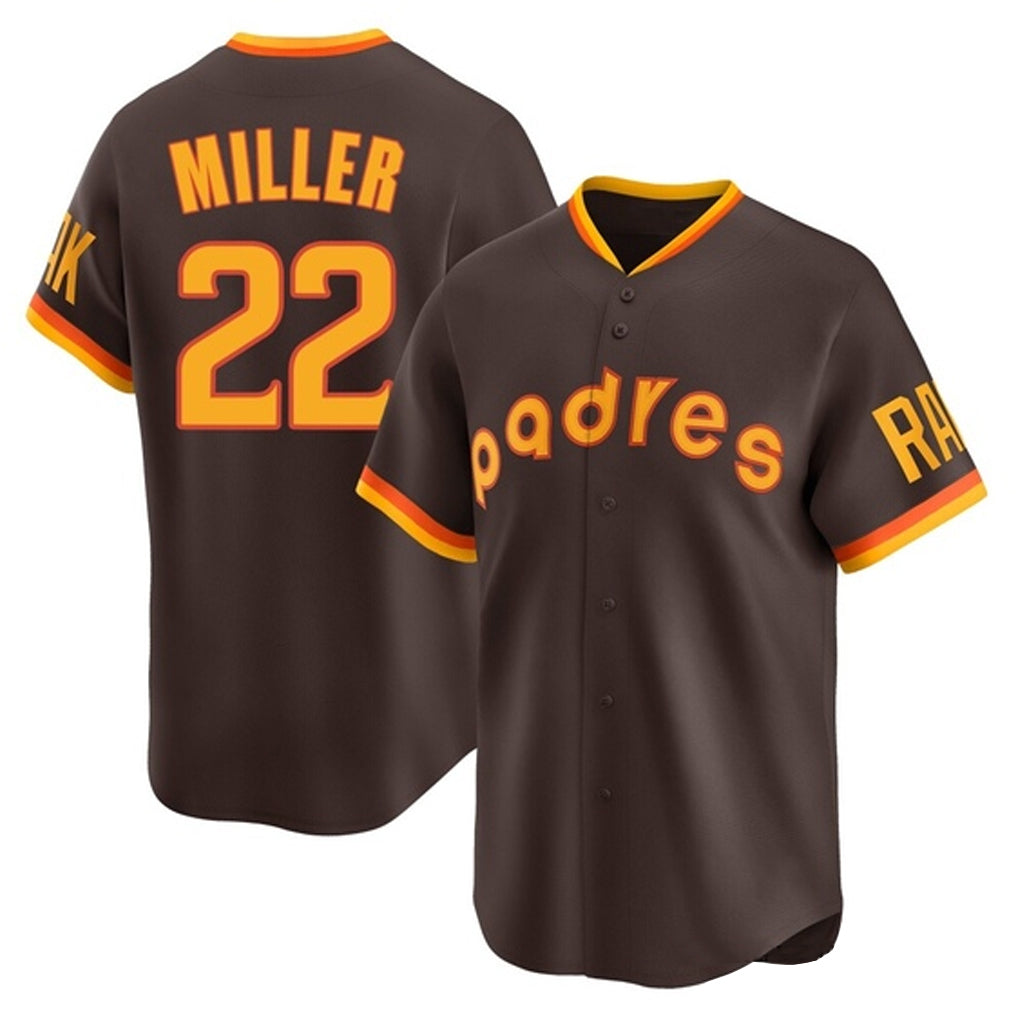 Friene S.Diego Padres #22 Mason Miller Player Brown Home Cooperstown Collection Replica Game Stitched Jerseys
