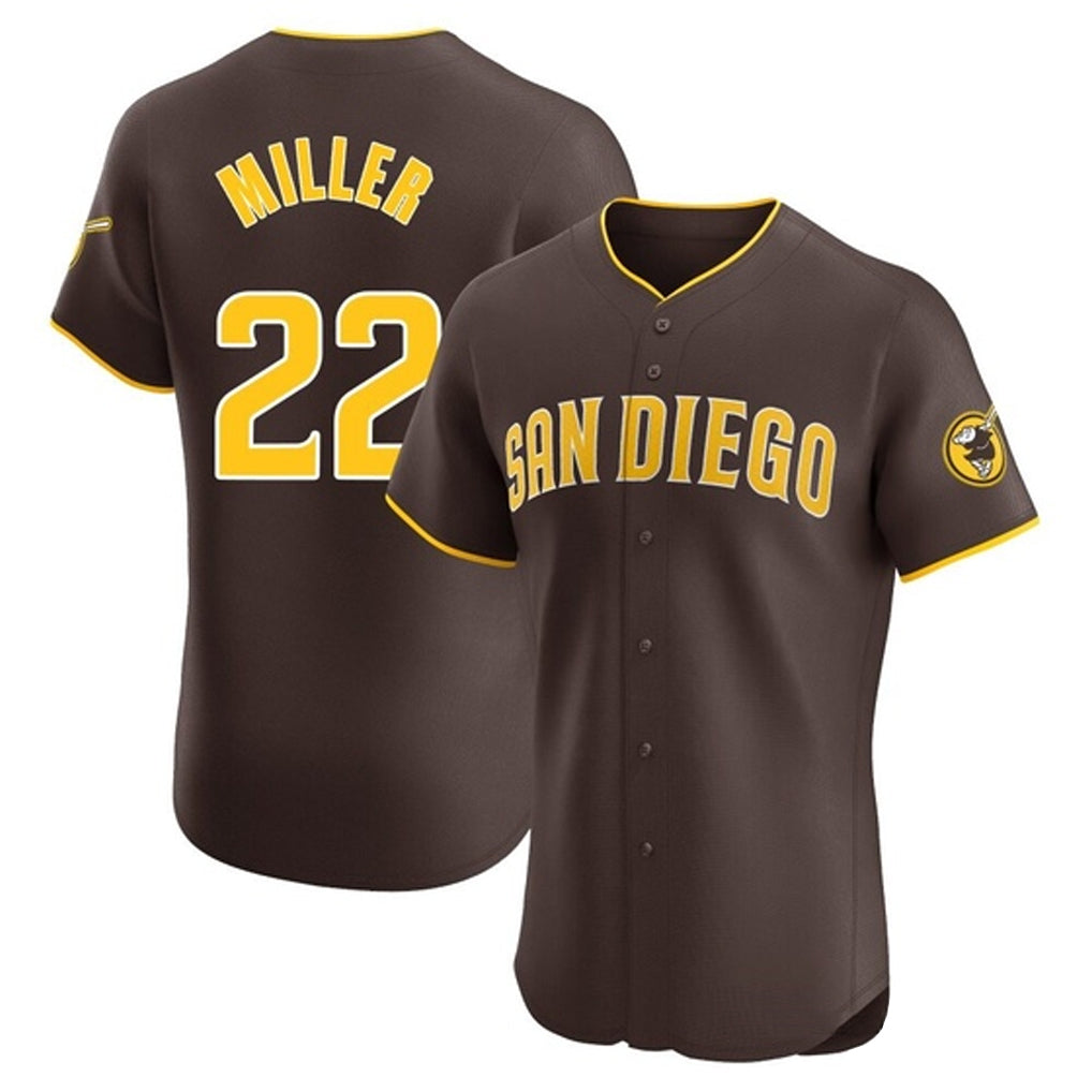 Friene S.Diego Padres #22 Mason Miller Player Brown Home Limited Elite Stitched Jerseys