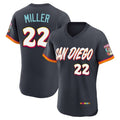 Friene S.Diego Padres #22 Mason Miller Player Obsidian 2026 City Connect Home Limited Elite T-shirt Stitched Jerseys