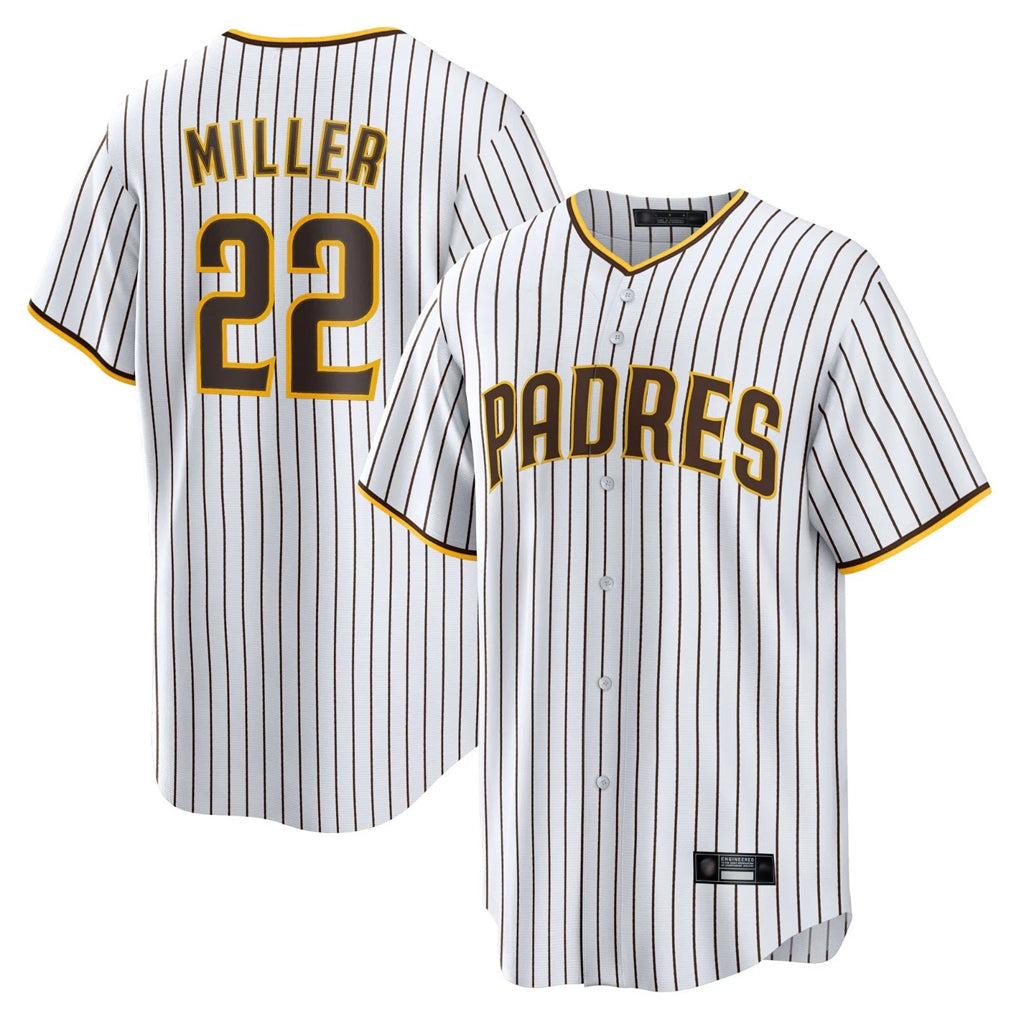 Friene S.Diego Padres #22 Mason Miller Player White Home Limited Game Stitched Jerseys