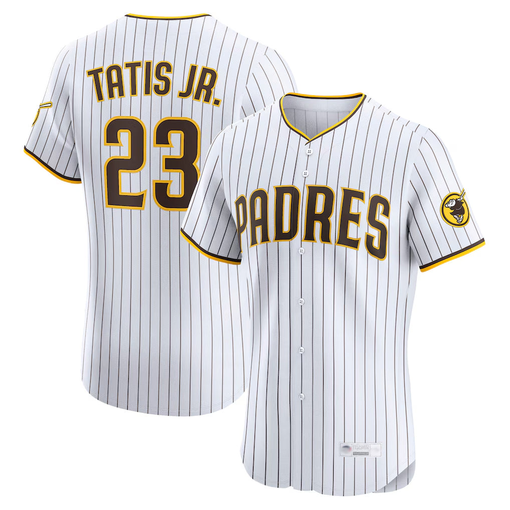 Friene S.Diego Padres #23 Fernando Tatis Jr Player White Home Limited Elite Stitched Jerseys