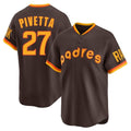 Friene S.Diego Padres #27 Nick Pivetta Player Black Snake Skin City Home Game Stitched Jerseys