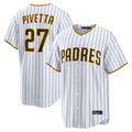 Friene S.Diego Padres #27 Nick Pivetta Player White Home Limited Stitched Jerseys