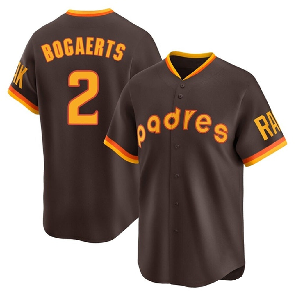 Friene S.Diego Padres #2 Xander Bogaerts Player Brown Home Cooperstown Collection Replica Game Stitched Jerseys