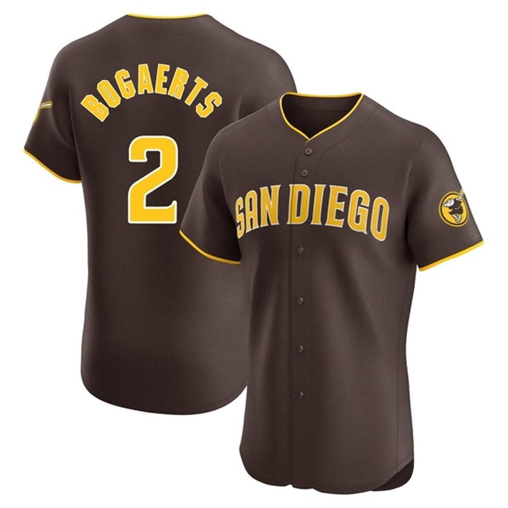 Friene S.Diego Padres #2 Xander Bogaerts Player Brown Home Limited Elite Stitched Jerseys
