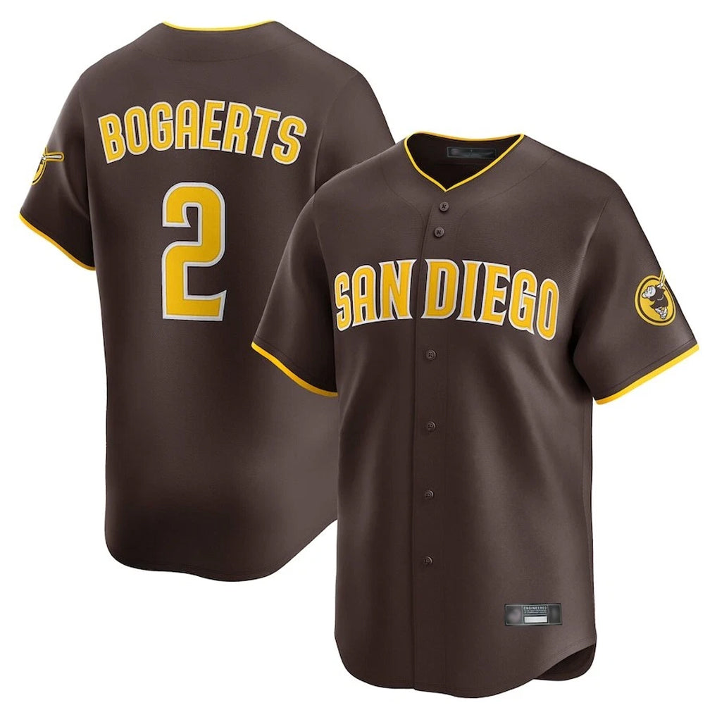 Friene S.Diego Padres #2 Xander Bogaerts Player Brown Home Limited Stitched Jerseys