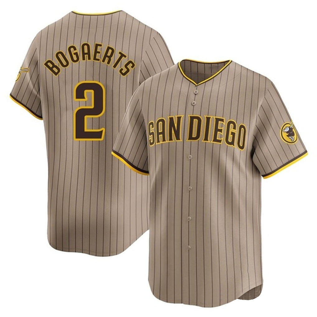 Friene S.Diego Padres #2 Xander Bogaerts Player Khaki Home Limited Stitched Jerseys