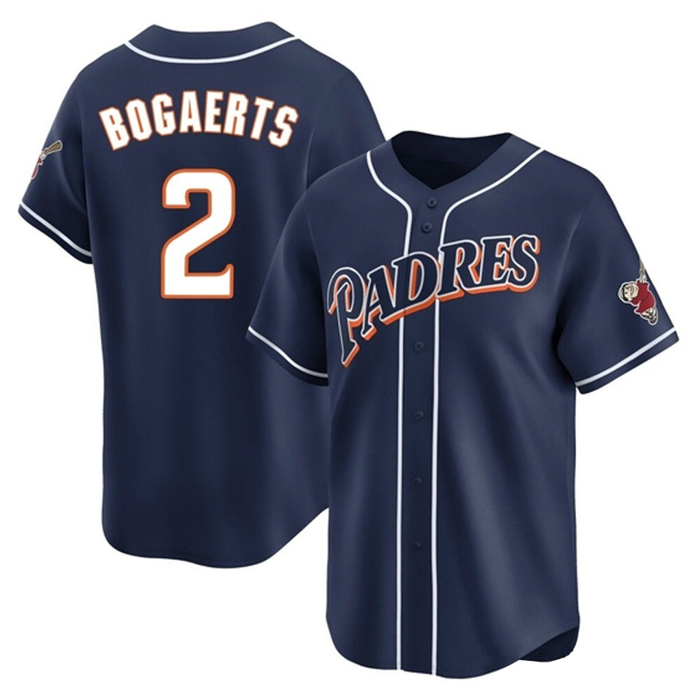 Friene S.Diego Padres #2 Xander Bogaerts Player Navy Cooperstown Collection Limited Home Stitched Jerseys