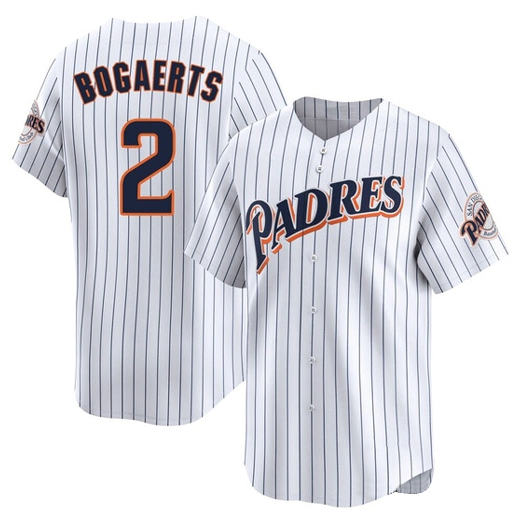 Friene S.Diego Padres #2 Xander Bogaerts Player White Cooperstown Collection Limited Home Stitched Jerseys