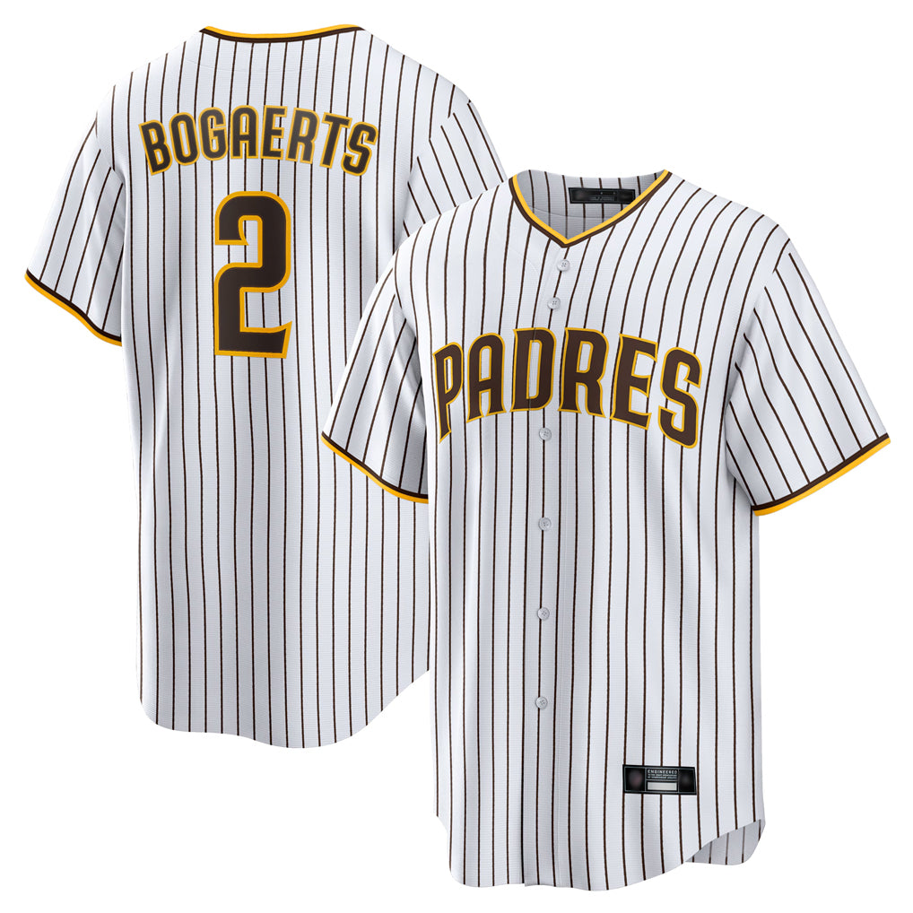 Friene S.Diego Padres #2 Xander Bogaerts Player White Home Game Stitched Jerseys