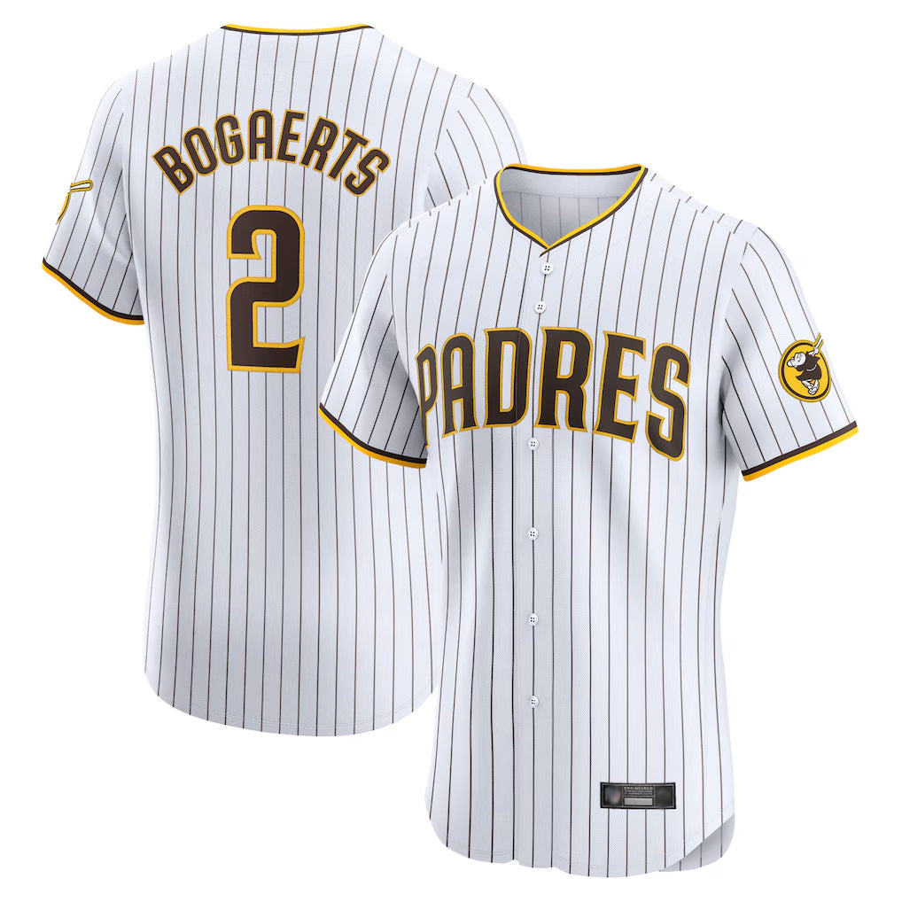 Friene S.Diego Padres #2 Xander Bogaerts Player White Home Limited Elite Stitched Jerseys