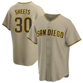 Friene S.Diego Padres #30 Gavin Sheets Player Khaki Home Game Stitched Jerseys
