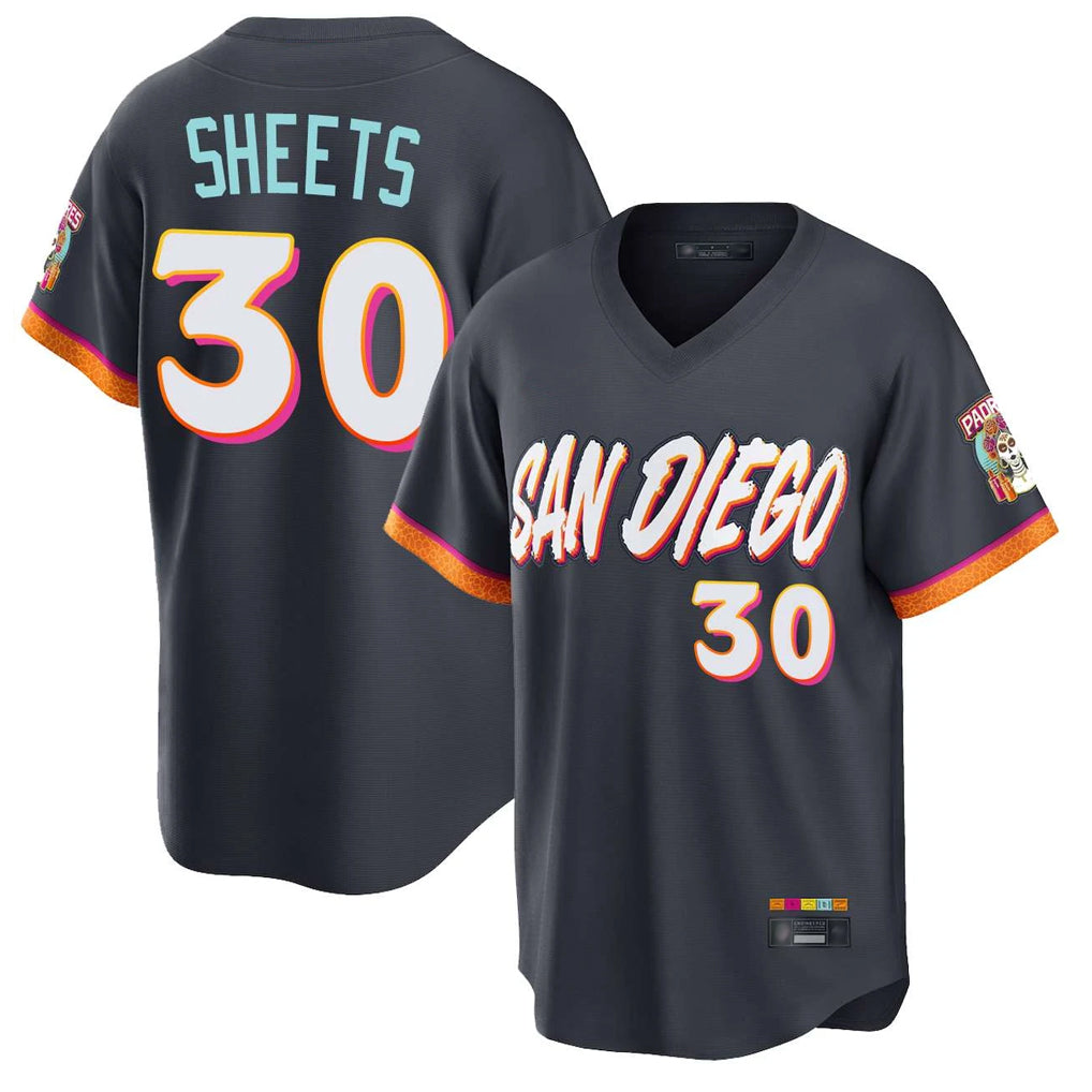 Friene S.Diego Padres #30 Gavin Sheets Player Obsidian 2026 City Connect Home Limited T-shirt Stitched Jerseys