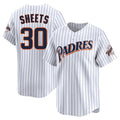 Friene S.Diego Padres #30 Gavin Sheets Player White Cooperstown Collection Limited Home Stitched Jerseys