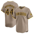 Friene S.Diego Padres #44 Joe Musgrove Player Khaki Home Limited Stitched Jerseys