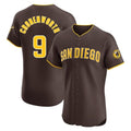 Friene S.Diego Padres #9 Jake Cronenworth Player Brown Home Limited Elite Stitched Jerseys