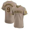 Friene S.Diego Padres #9 Jake Cronenworth Player Khaki Home Limited Elite Stitched Jerseys