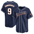Friene S.Diego Padres #9 Jake Cronenworth Player Navy Cooperstown Collection Limited Home Stitched Jerseys
