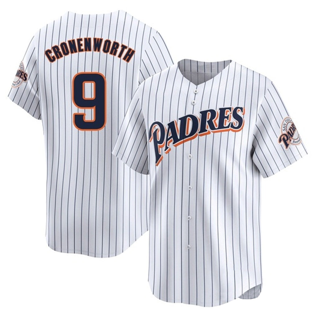 Friene S.Diego Padres #9 Jake Cronenworth Player White Cooperstown Collection Limited Home Stitched Jerseys