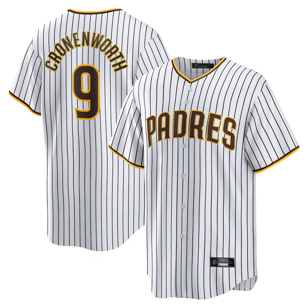 Friene S.Diego Padres #9 Jake Cronenworth Player White Home Game Stitched Jerseys