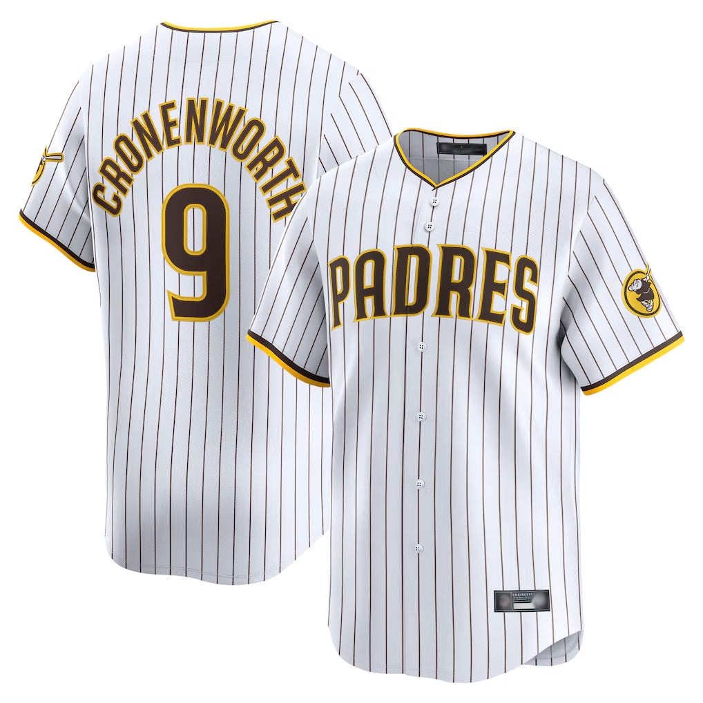 Friene S.Diego Padres #9 Jake Cronenworth Player White Home Limited Stitched Jerseys