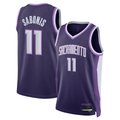 Friene S.Kings #11 Domantas Sabonis Purple 202526 Swingman Stitched Jerseys- City Edition