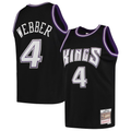 Friene S.Kings #4 Chris Webber Mitchell & Ness Black 200001 Hardwood Classics Swingman Stitched Jerseys