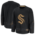 Friene S.Kraken Black 2024 Military Appreciation Practice Jerseys