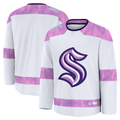 Friene S.Kraken White 2024 Hockey Fights Cancer Practice Jerseys