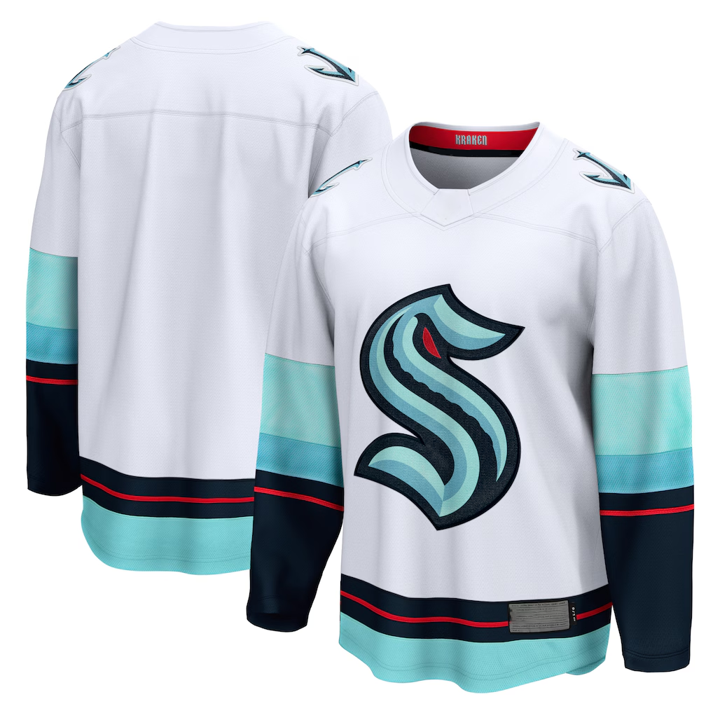 Friene S.Kraken White Away Breakaway Jerseys