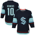Friene S.Kraken #10 Matty Beniers Navy Alternate Replica Player Jerseys