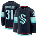 Friene S.Kraken #31 Philipp Grubauer Deep Sea Blue Home Premium Jerseys