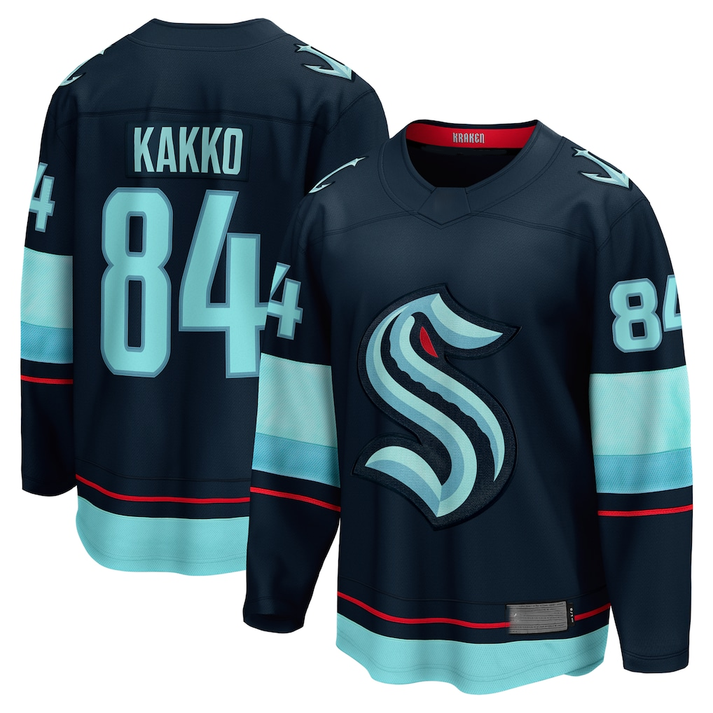 Friene S.Kraken #84 Kaapo Kakko Deep Sea Blue Home Breakaway Player Jerseys
