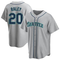 Friene S.Mariners #20 Luke Raley Player Gray Home Game Stitched Jerseys
