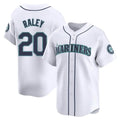 Friene S.Mariners #20 Luke Raley Player White Home Limited Stitched Jerseys
