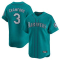 Friene S.Mariners #3 J.P. Crawford Player Teal Home Limited Stitched Jerseys