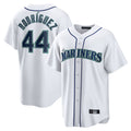 Friene S.Mariners #44 Julio Rodriguez Player White Home Game Stitched Jerseys