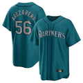 Friene S.Mariners #56 Randy Arozarena Player Teal Home Game Stitched Jerseys