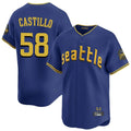 Friene S.Mariners #58 Luis Castillo Player Royal City Connect Home Limited Stitched Jerseys