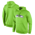 Friene S.Seahawks Green LOGO Pullover Hoodies Game Blank Player Stitched Jerseys