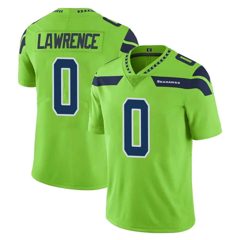 Friene S.Seahawks #0 DeMarcus Lawrence Player Green Limited Color Rush Home Game Stitched Jerseys