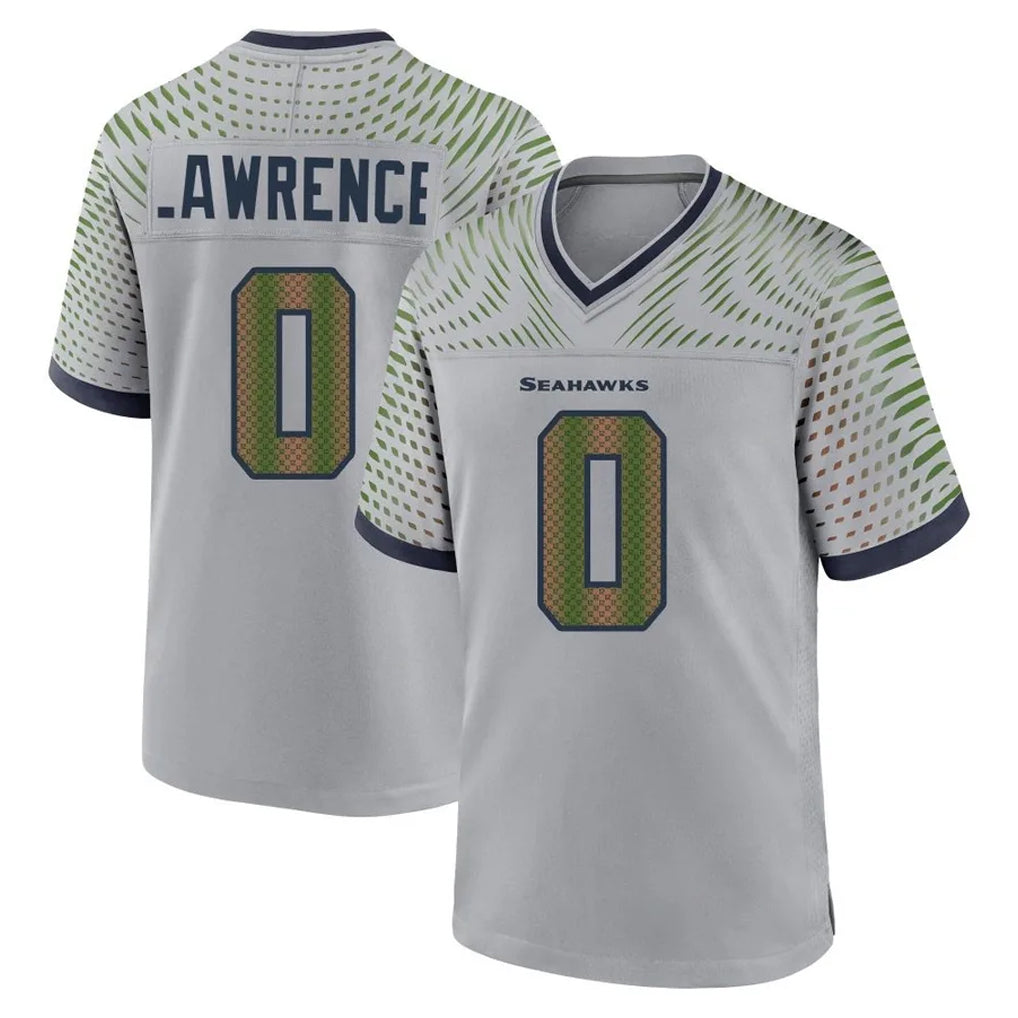 Friene S.Seahawks #0 DeMarcus Lawrence Player Grey 2025 Rivalries Collection Home Game Stitched Jerseys