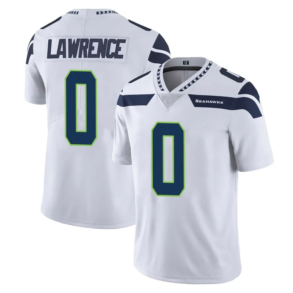 Friene S.Seahawks #0 DeMarcus Lawrence Player White Limited Vapor Untouchable Home Game Stitched Jerseys