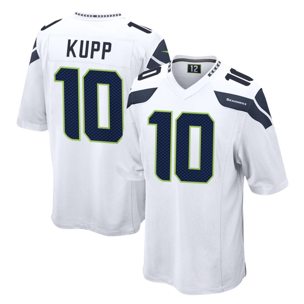 Friene S.Seahawks #10 Cooper Kupp Player White Home Game Stitched Jerseys