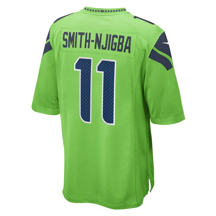 Friene S.Seahawks #11 Jaxon Smith-Njigba Neon Green Game Stitched Jerseys
