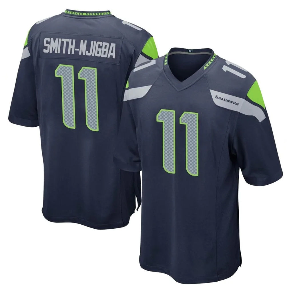 Friene S.Seahawks #11 Jaxon Smith-Njigba Player Navy Home Game Stitched Jerseys