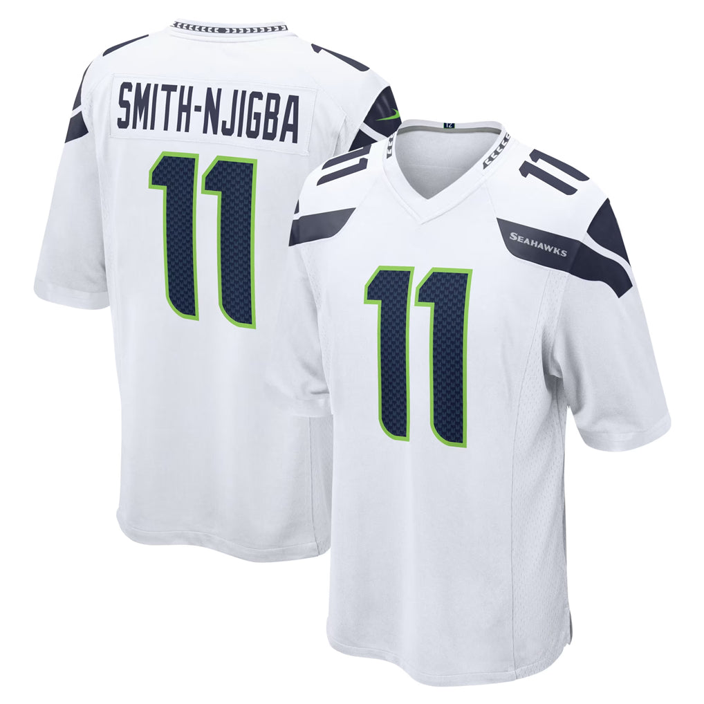 Friene S.Seahawks #11 Jaxon Smith-Njigba Player White Home Game Stitched Jerseys
