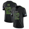 Friene S.Seahawks #12 12th Fan Player Black Impact Limited Home Game Stitched Jerseys
